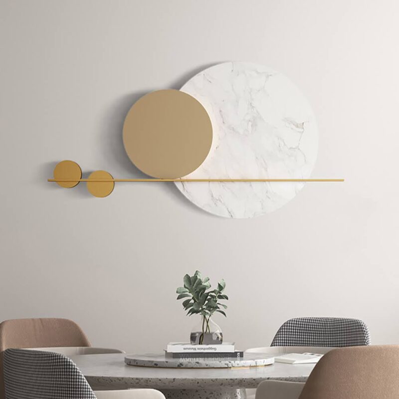 White Moon Wall Decor Metal Wall Art Secondary image