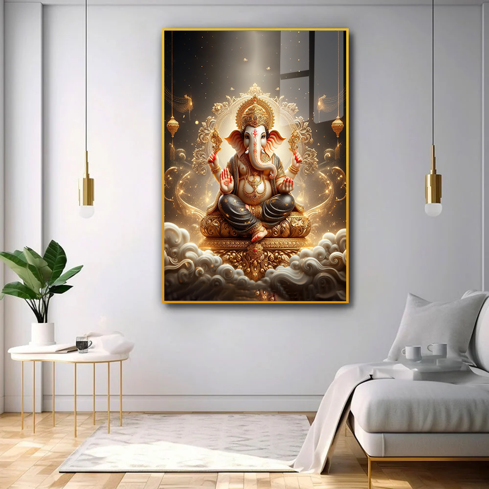 Beautiful Ganesha Acrylic Wall Paintings & Arts Main image