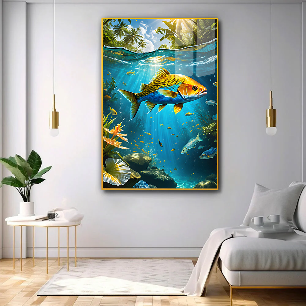 Stunning Fish Acrylic Wall Paintings & Arts Main image