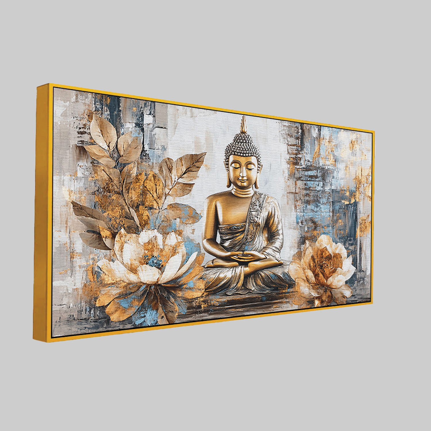Stunning Gautam Buddha Canvas Wall Paintings for Living Room, Bedroom, Meditation, Boutiques, Yoga Studios, Office & Workspaces Secondary image