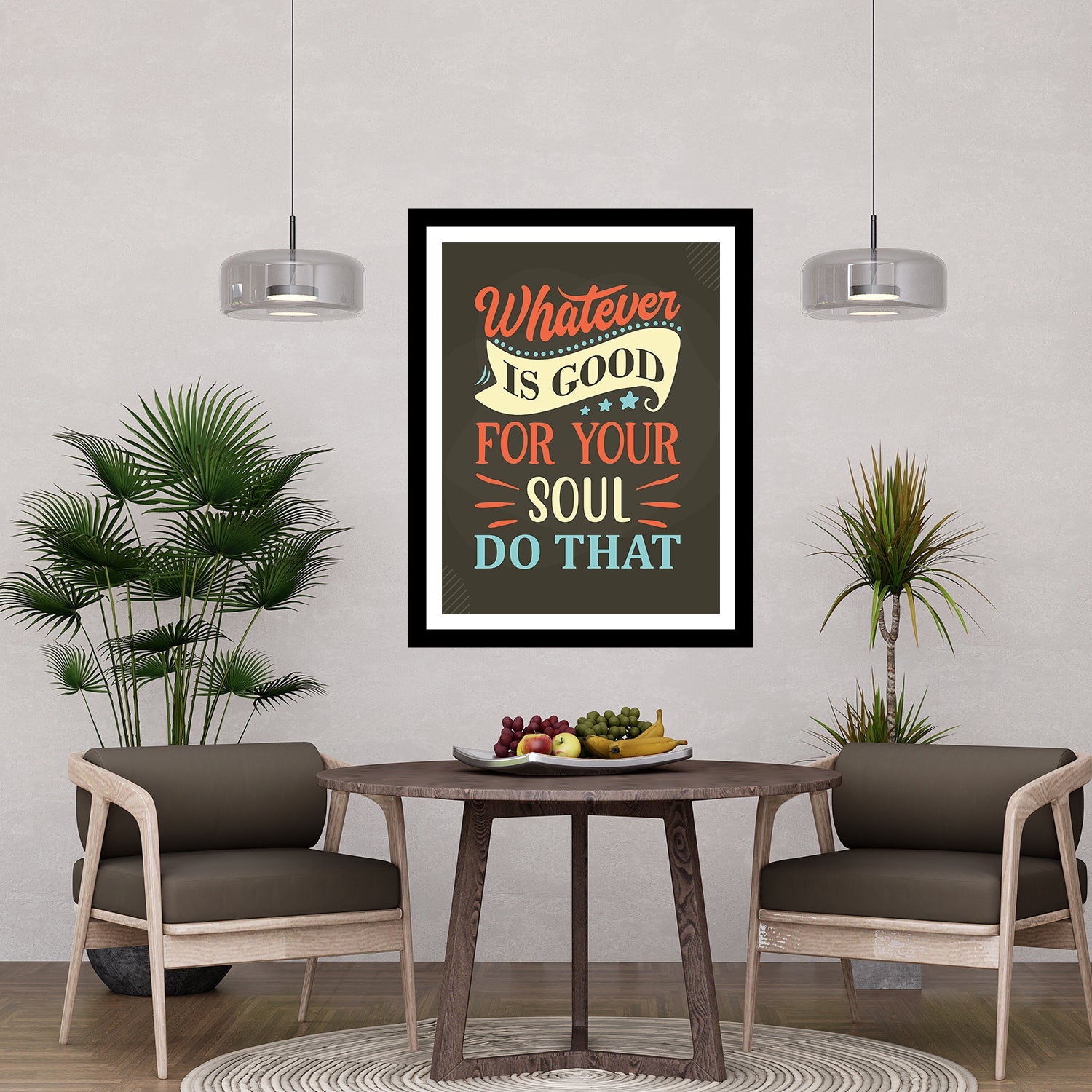 Whatever Is Good for Your Soul Do That Premium Motivational Quotes Photo Frame