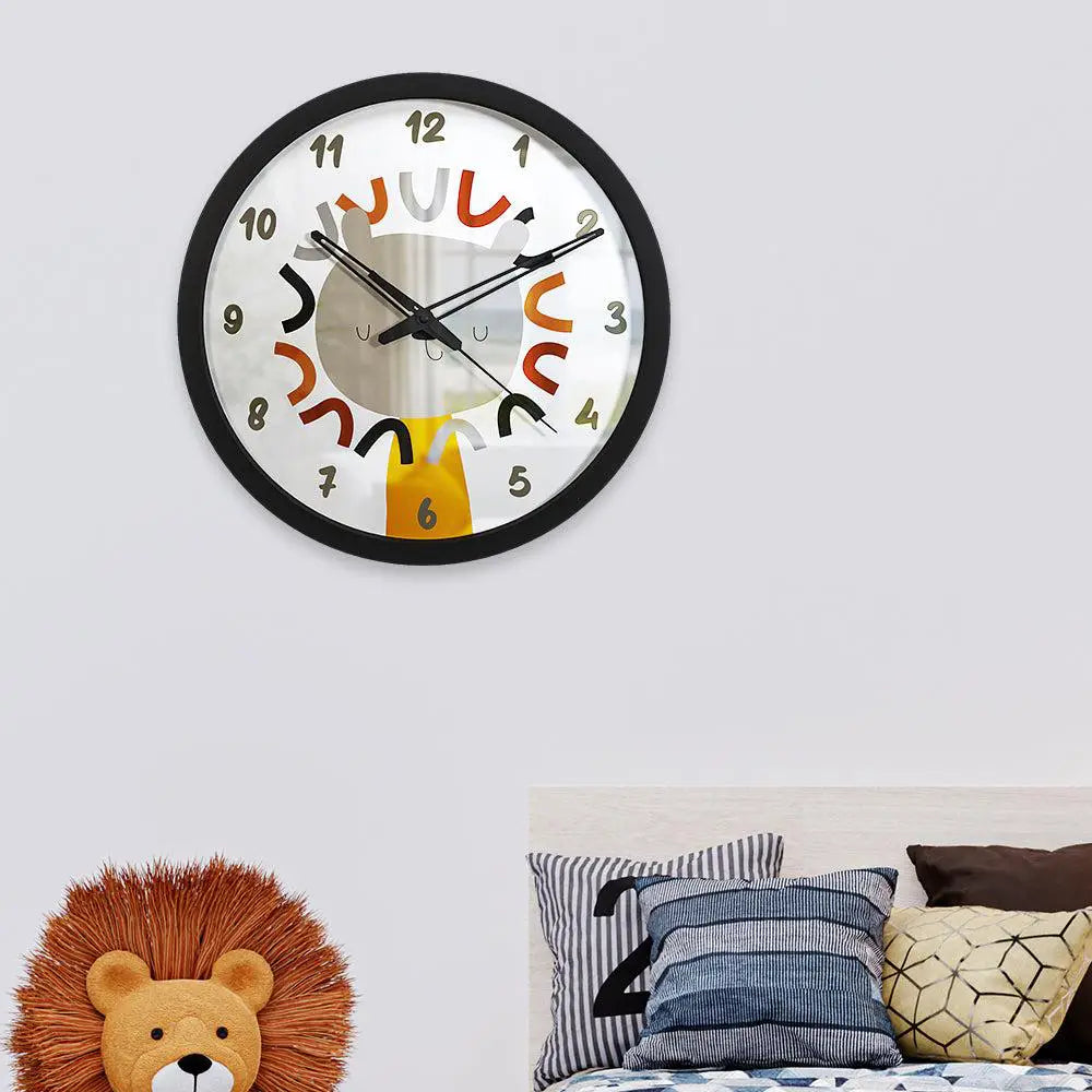 Animal Cartoon Kids Wall Clock Main image