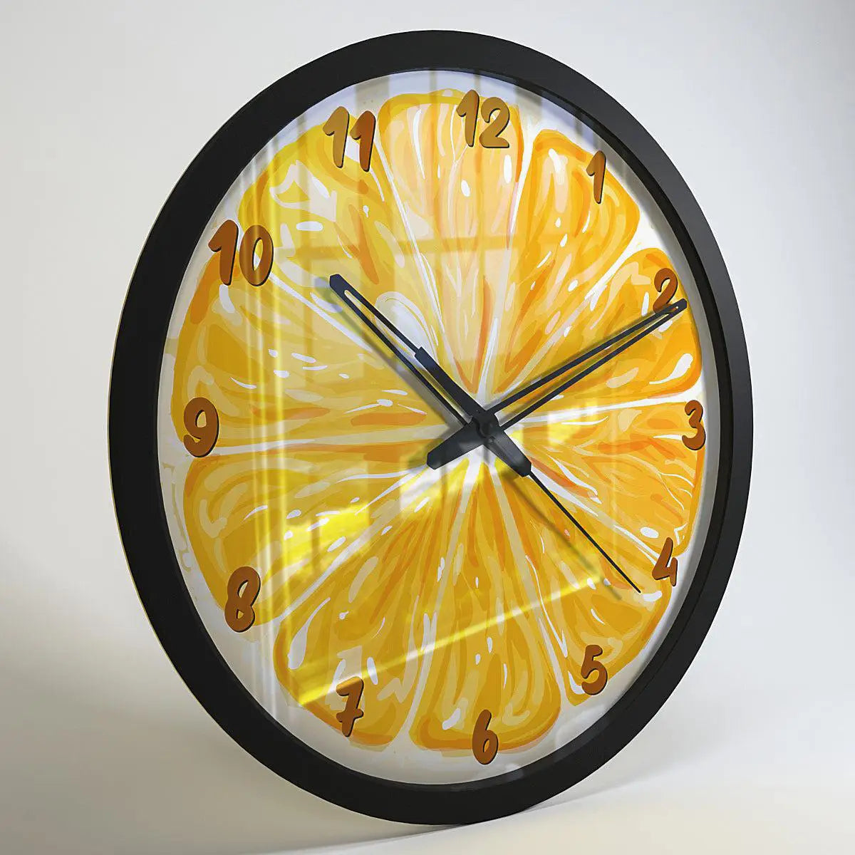 Yellow Lemon Kids Wall Clock Secondary image