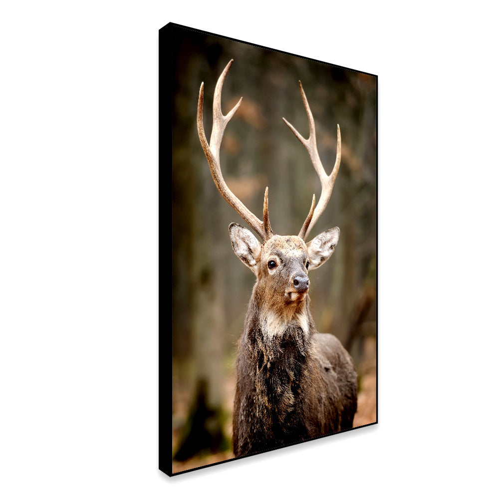 Stunning Red Deer Portrait Wildlife Painting Secondary image
