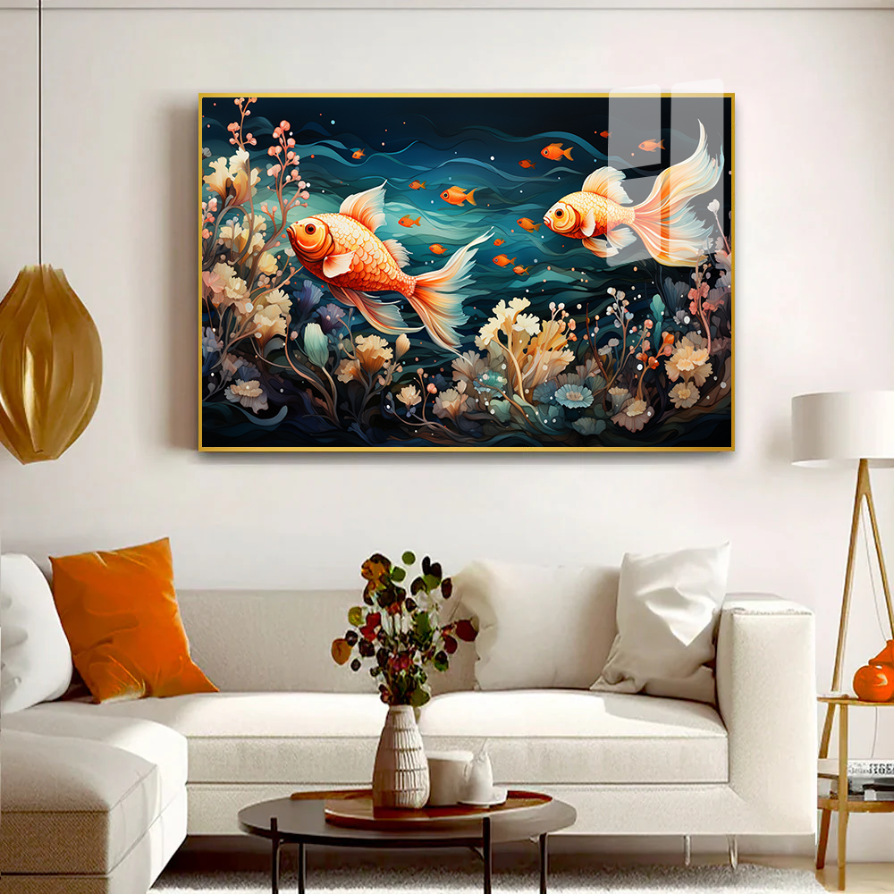 Abstract Fish Acrylic Painting Main image