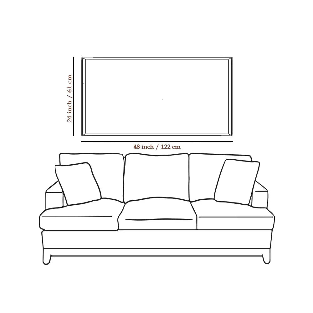 Auspicious Ganesha Playing Veena Canvas Wall Painting Clearance Sale Secondary image