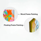 Auspicious Ganesha Playing Veena Canvas Wall Painting Clearance Sale