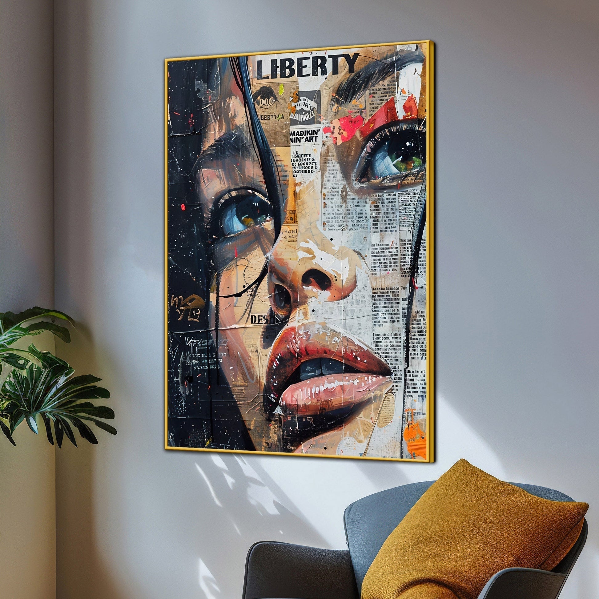 Aziza Of Africa Cotton Canvas Wall Painting Main image