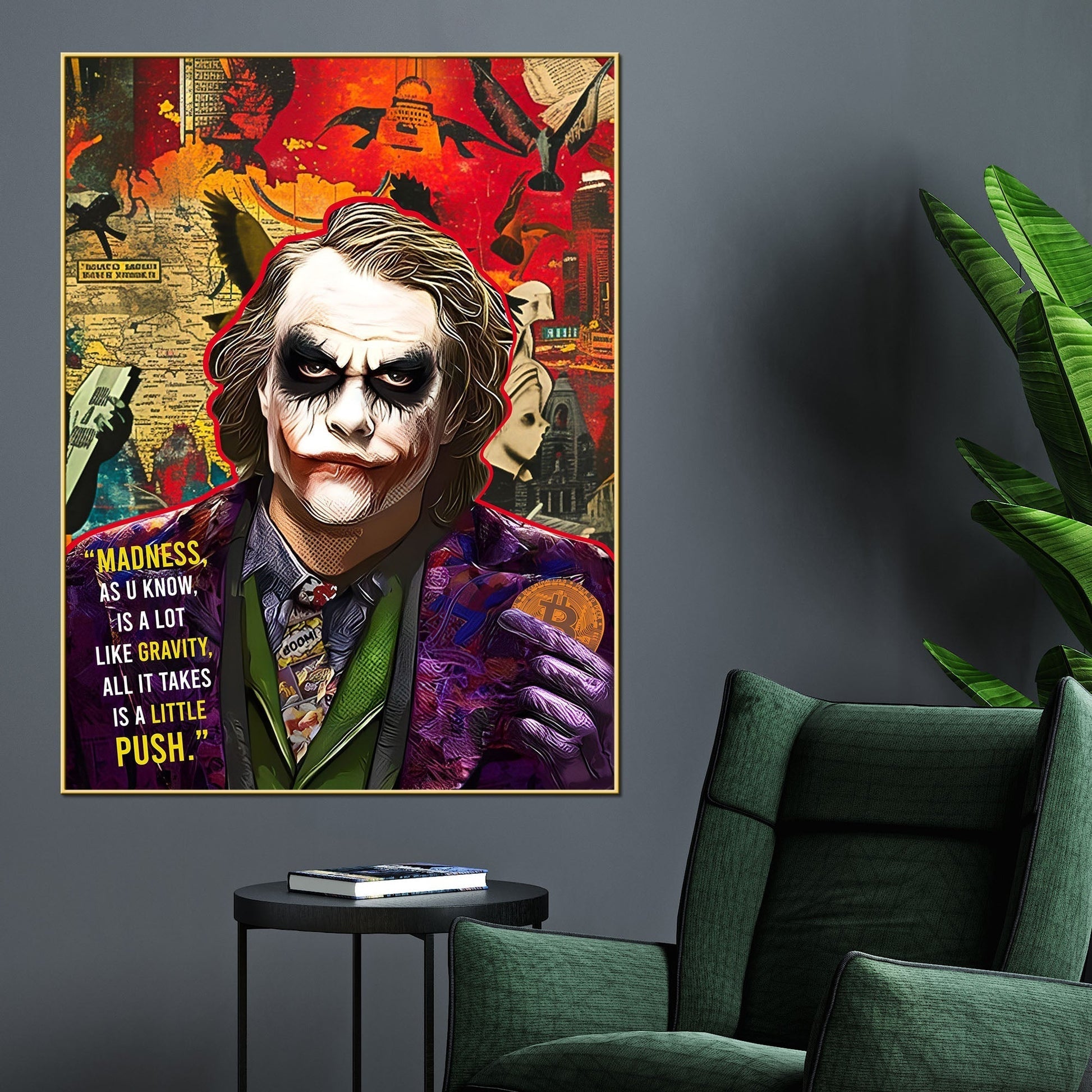 Why So Serious Cotton Canvas Wall Painting Secondary image