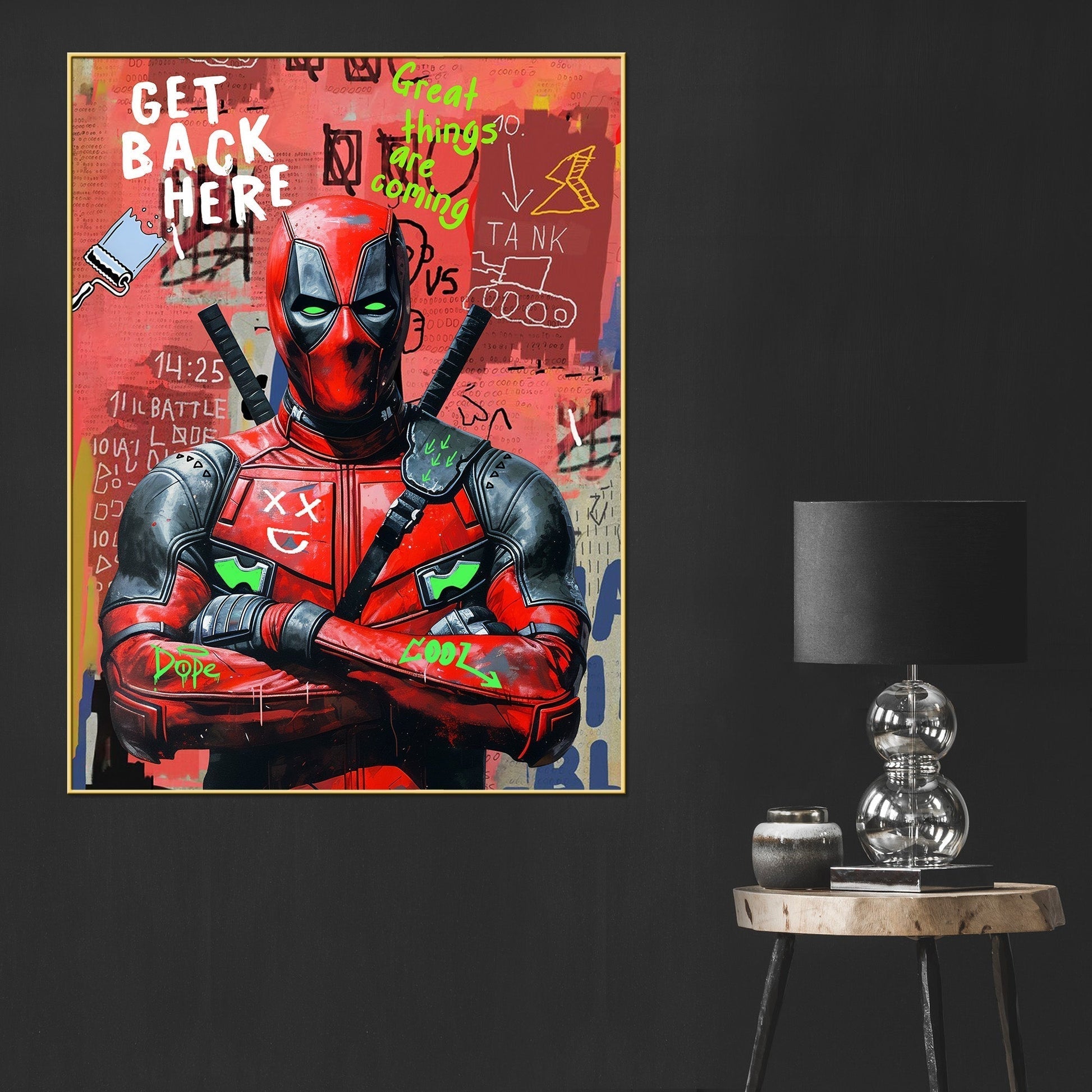 Be The Hero Of Your Life Dead Pool Cotton Canvas Wall Painting Secondary image