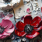 Abstract Flower Landscape Painting on Canvas Large Wall Art, Original Texture Floral Wall Art, Modern Bedroom Wall Decor HanVMade Gift Online