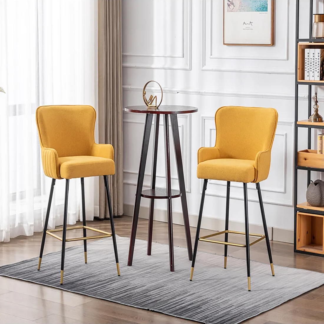 Yellow Color Nolen Bar Stool Main image