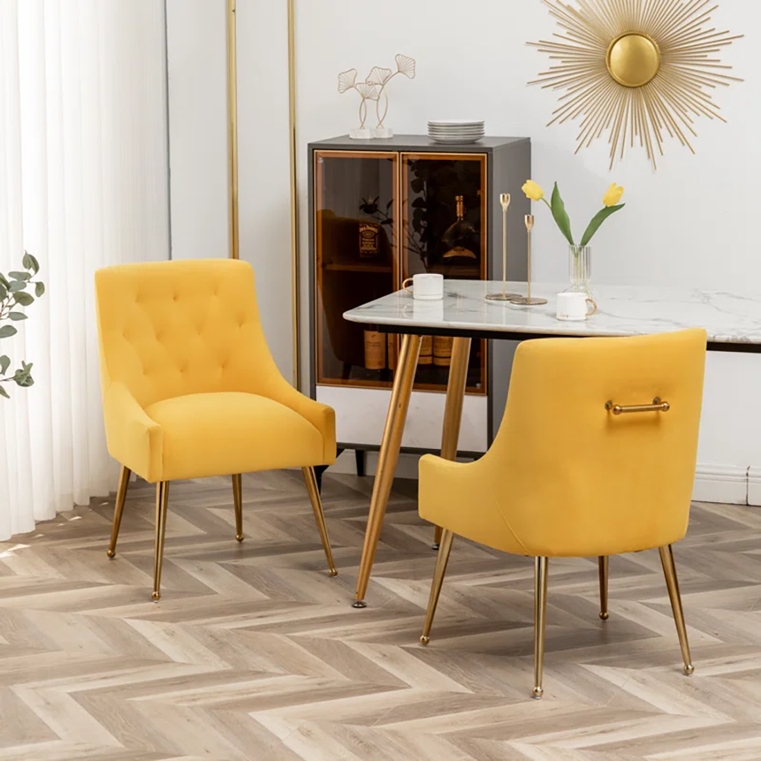 Yellow Asul Accent Chair Secondary image