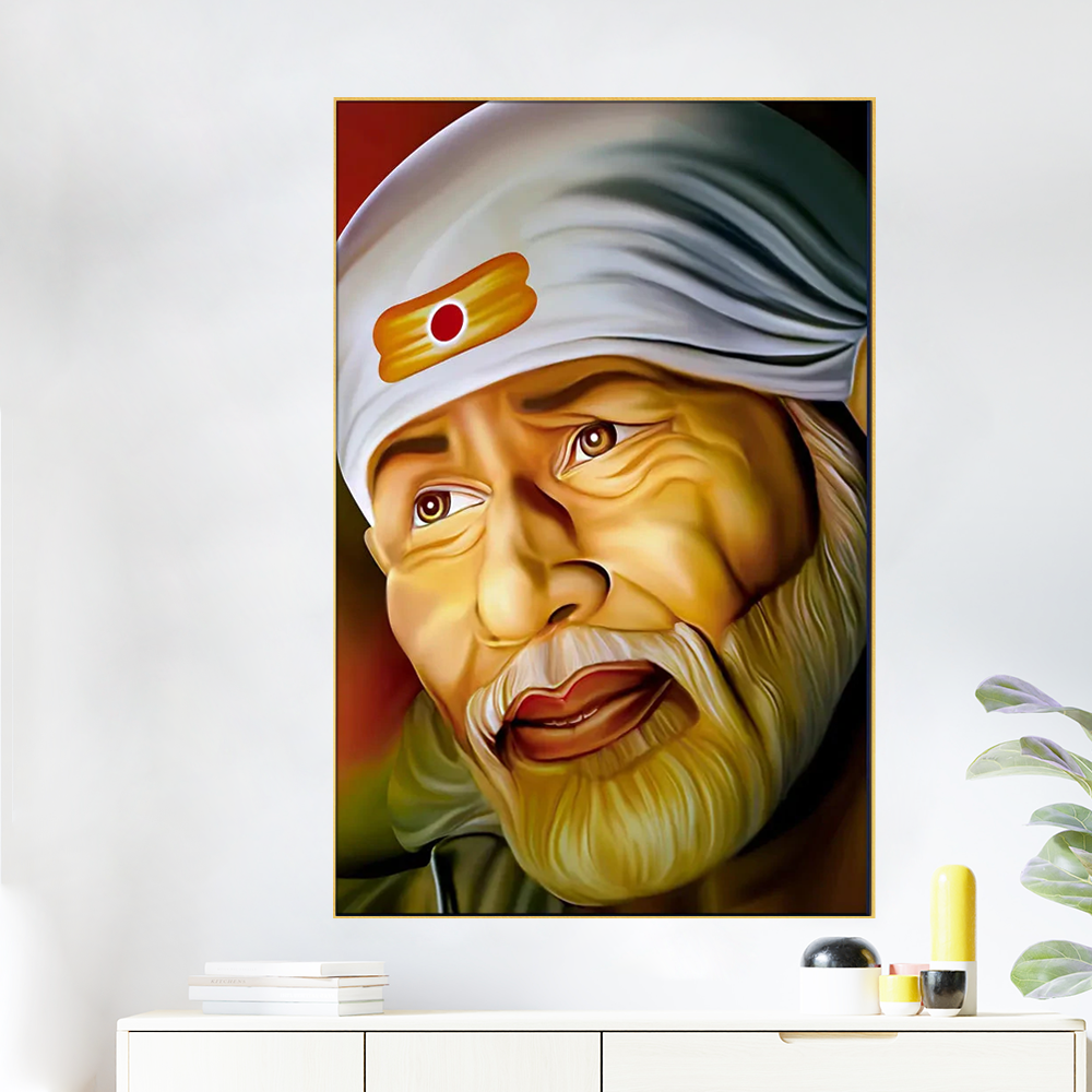 Shirdi Sai Baba Painting / Framed Wallart Main image