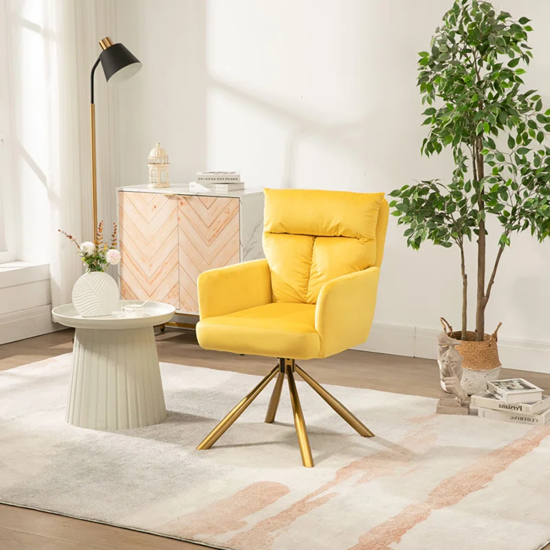 Yellow Gerlec Swivel Chair Main image