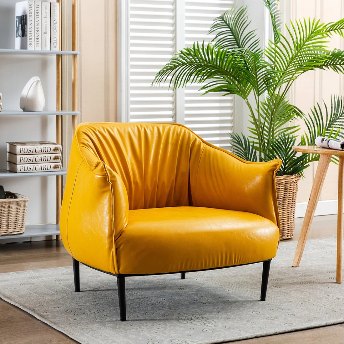 Yellow Almeda Accent Chair