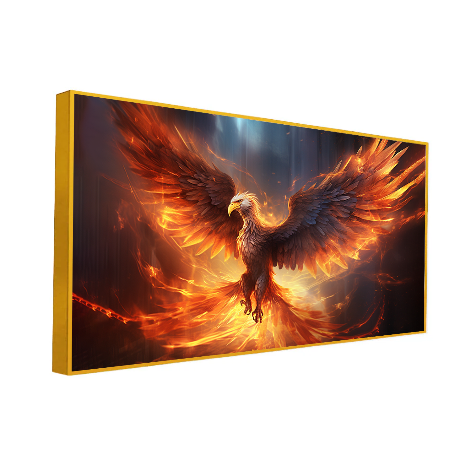 Spiritual Phoenix Vaastu Canvas Wall Paintings Secondary image