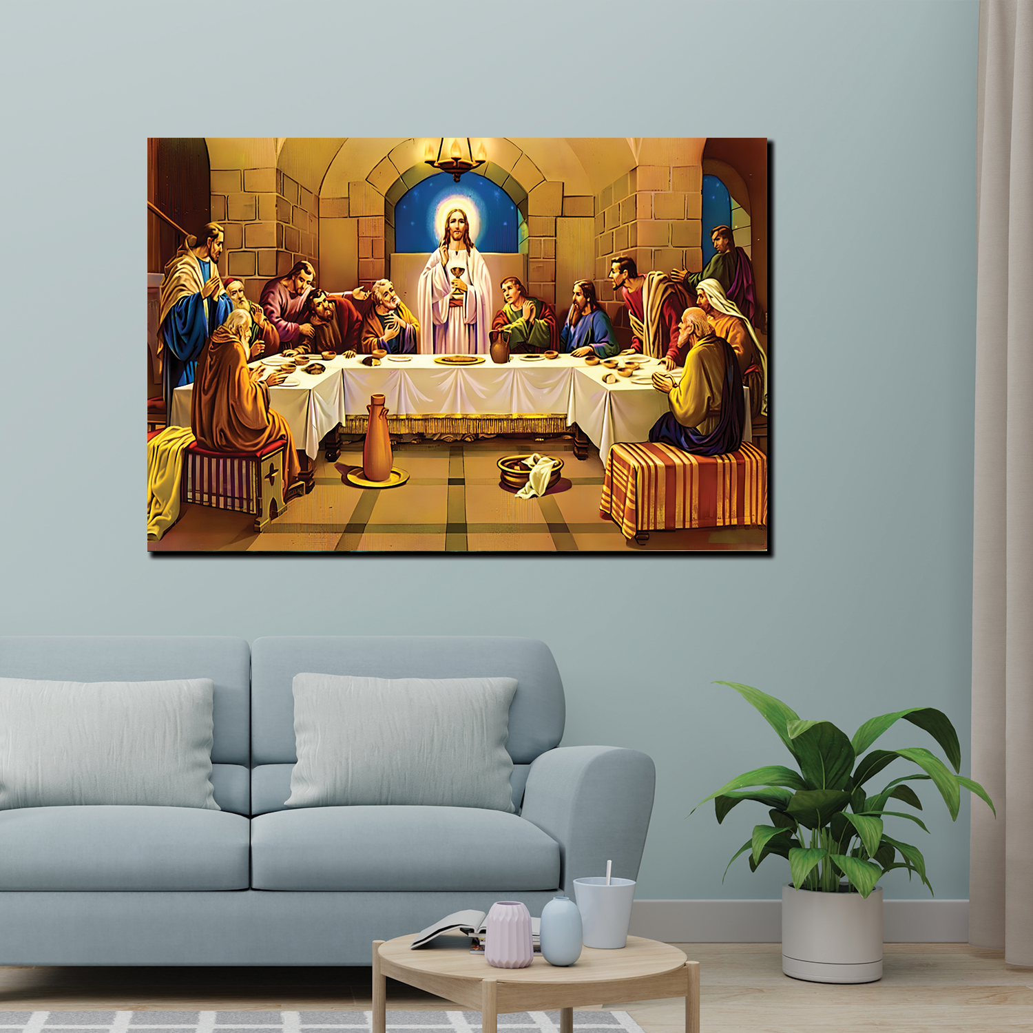 Sovereign  Jesus Canvas Printed Wall Paintings for Living Room, Meditation Room, Bedroom, Churches, Hospitals Main image