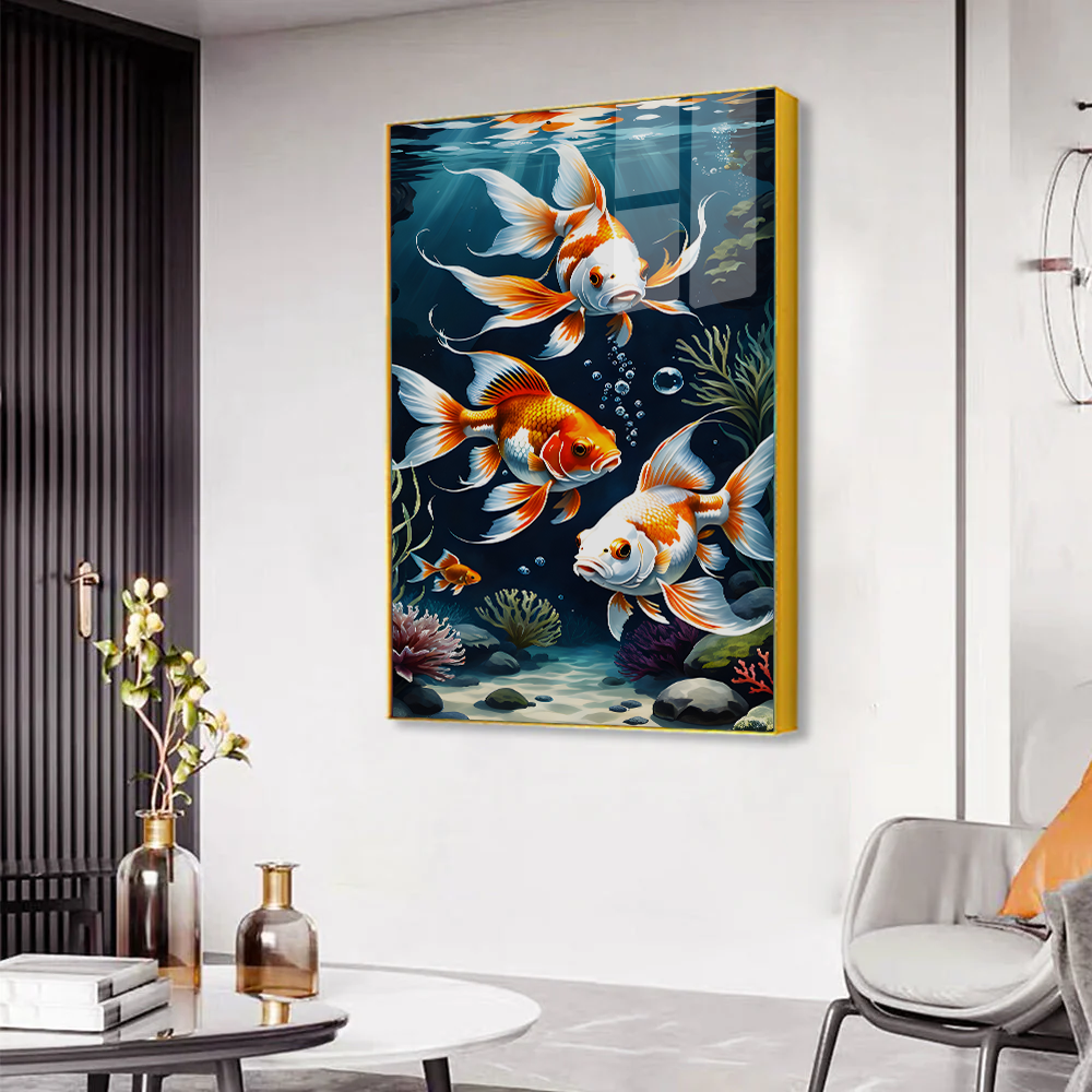 Soft-Toned Fish Acrylic Wall Paintings & Arts Secondary image