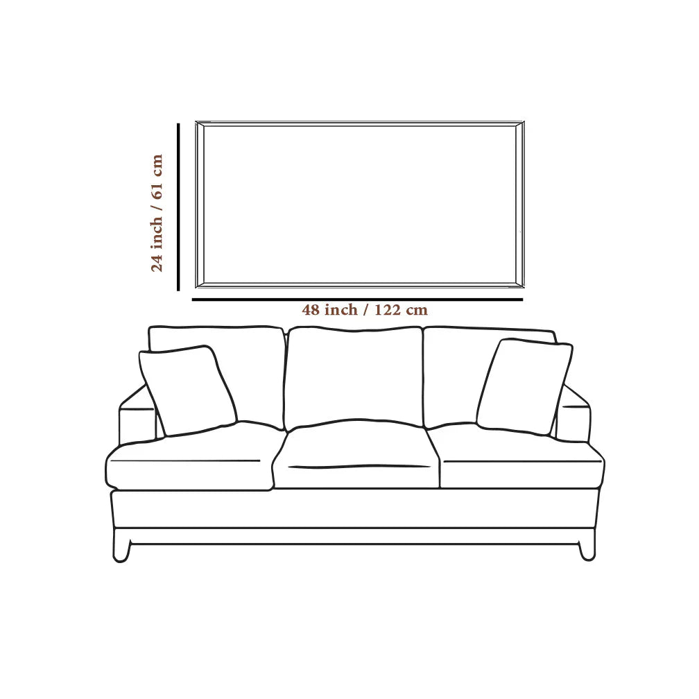 Spiritual Lord Ram Darbar Canvas Wall Painting for Home Clearance Sale