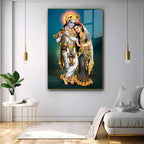 Spiritual Lord Radha Krishna Acrylic Wall Paintings & Arts Clearance Sale