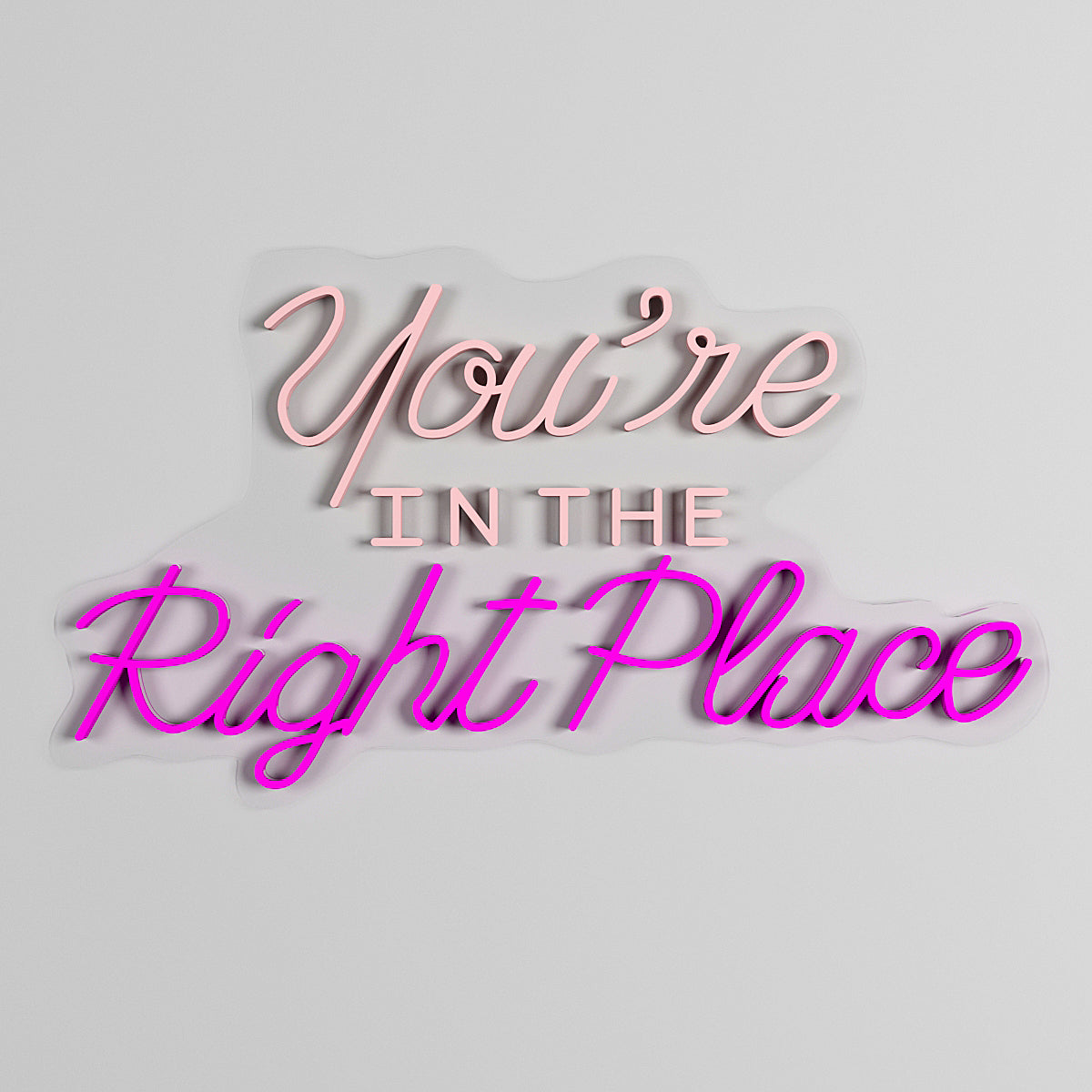 You're In The Right Place LED Neon Light Secondary image