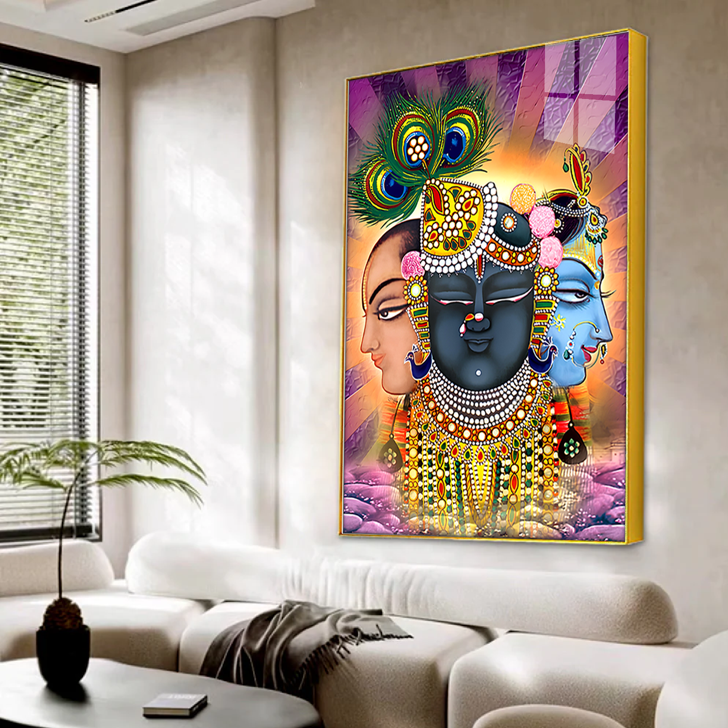 Shreenath Ji Maharaj Acrylic Painting for Pooja Room Main image