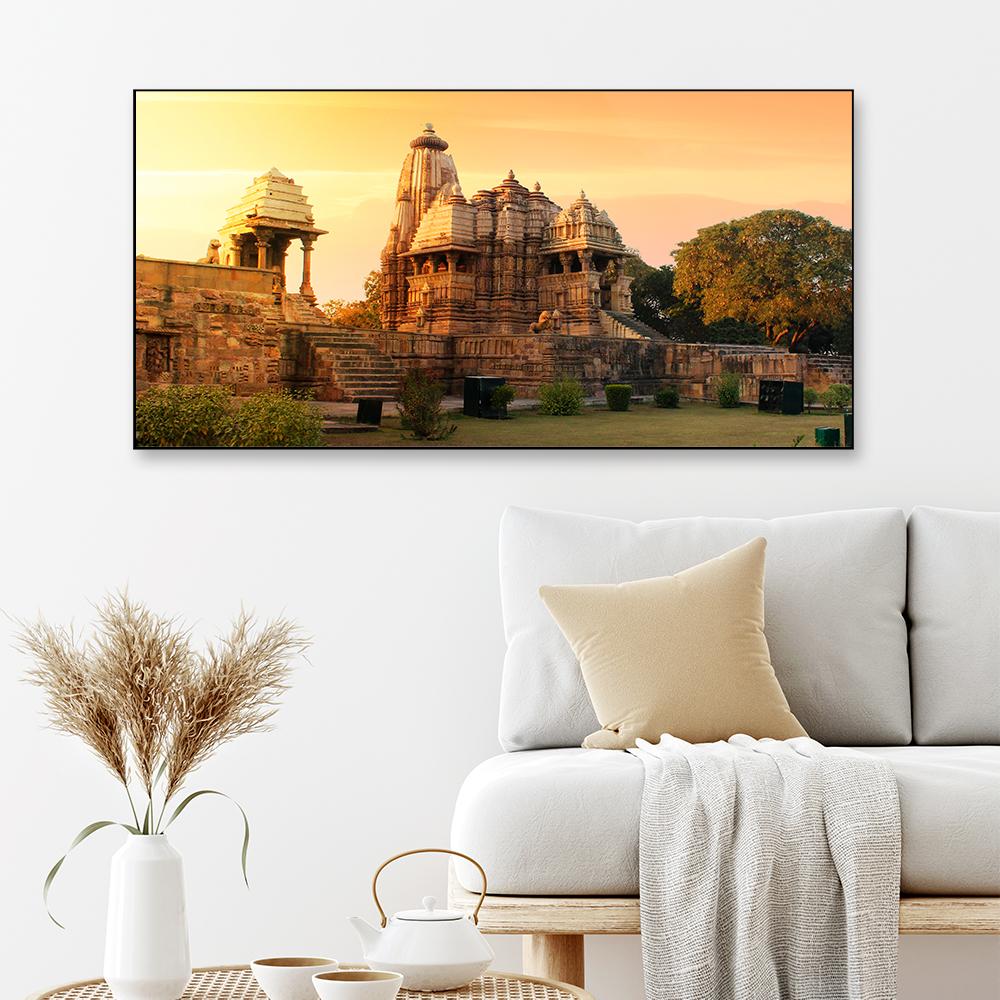 Ancient Temple Khajuraho Framed Wall art Main image