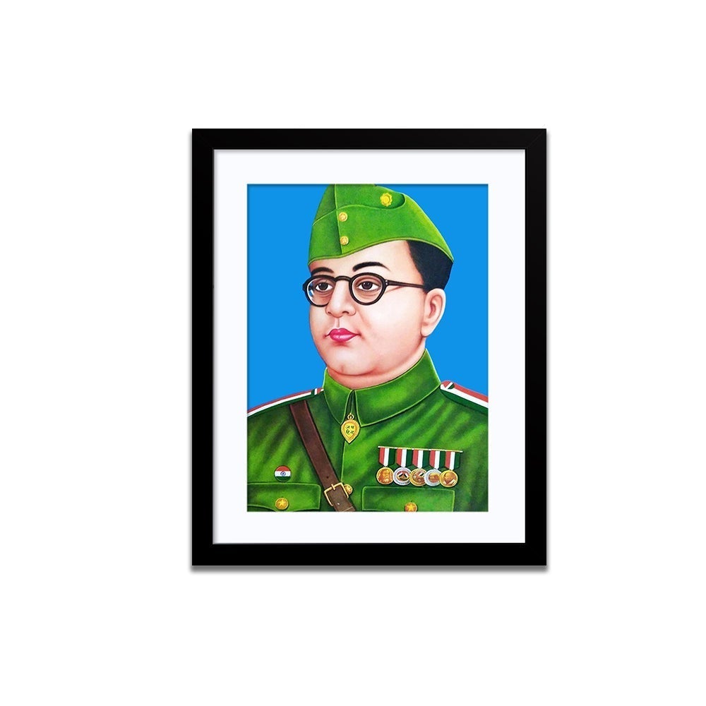 Subhash Chander Bose Framed Wall Painting Secondary image