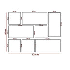 Warli Black Art Frame Set of 8