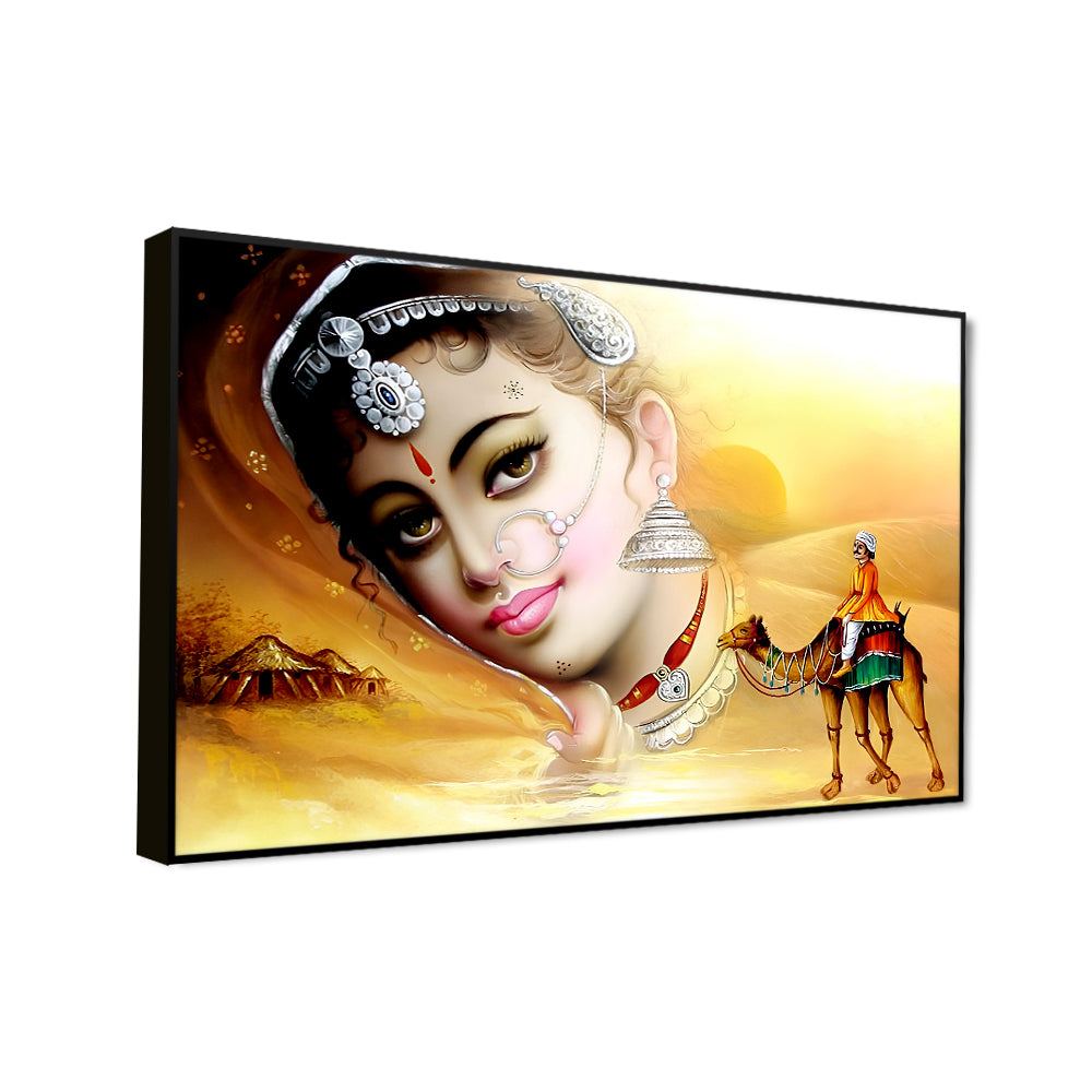 Beautiful Banjara Beauty Indian Women Canvas Printed Wall Paintings & Arts Secondary image