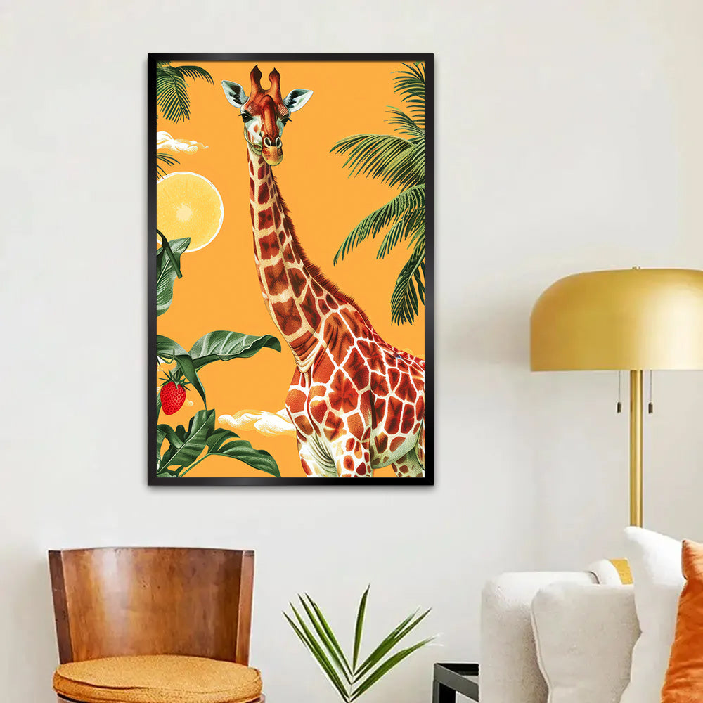 Beautiful Giraffe Face Canvas Printed Wall Paintings & Arts Main image