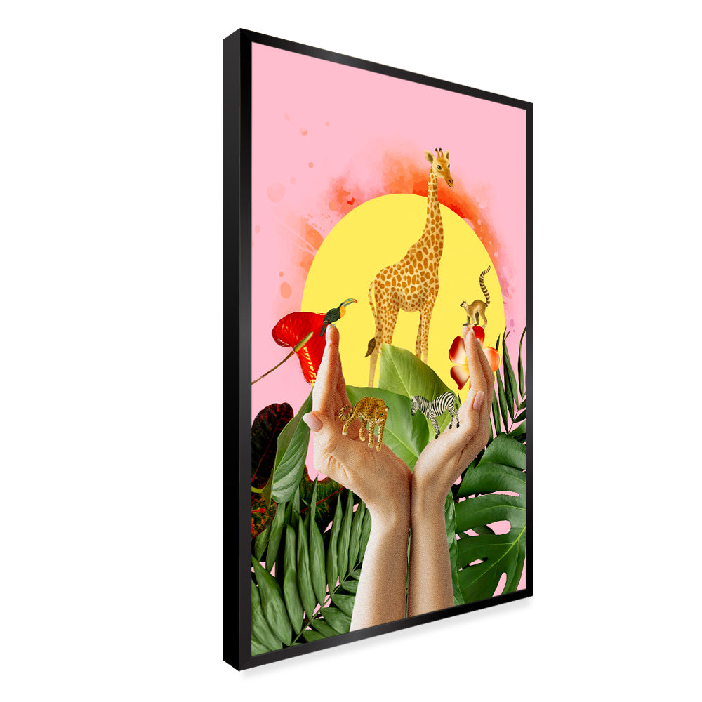 Animal Tropical Landscape Canvas Printed Wall Paintings & Arts Secondary image