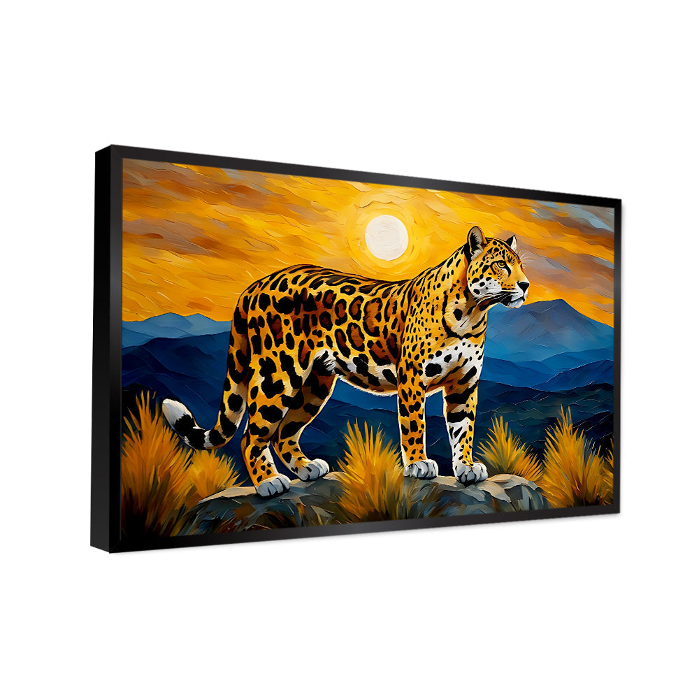 Beautiful Jaguar with Nature Scenery Wall Paintings & Arts Secondary image
