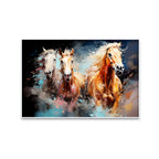 Beautiful Abstract Design Horses Canvas Big Wall Painting & Arts