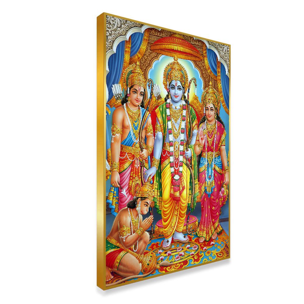 Beautiful Ram Darbar Canvas Print Wall Paintings Secondary image