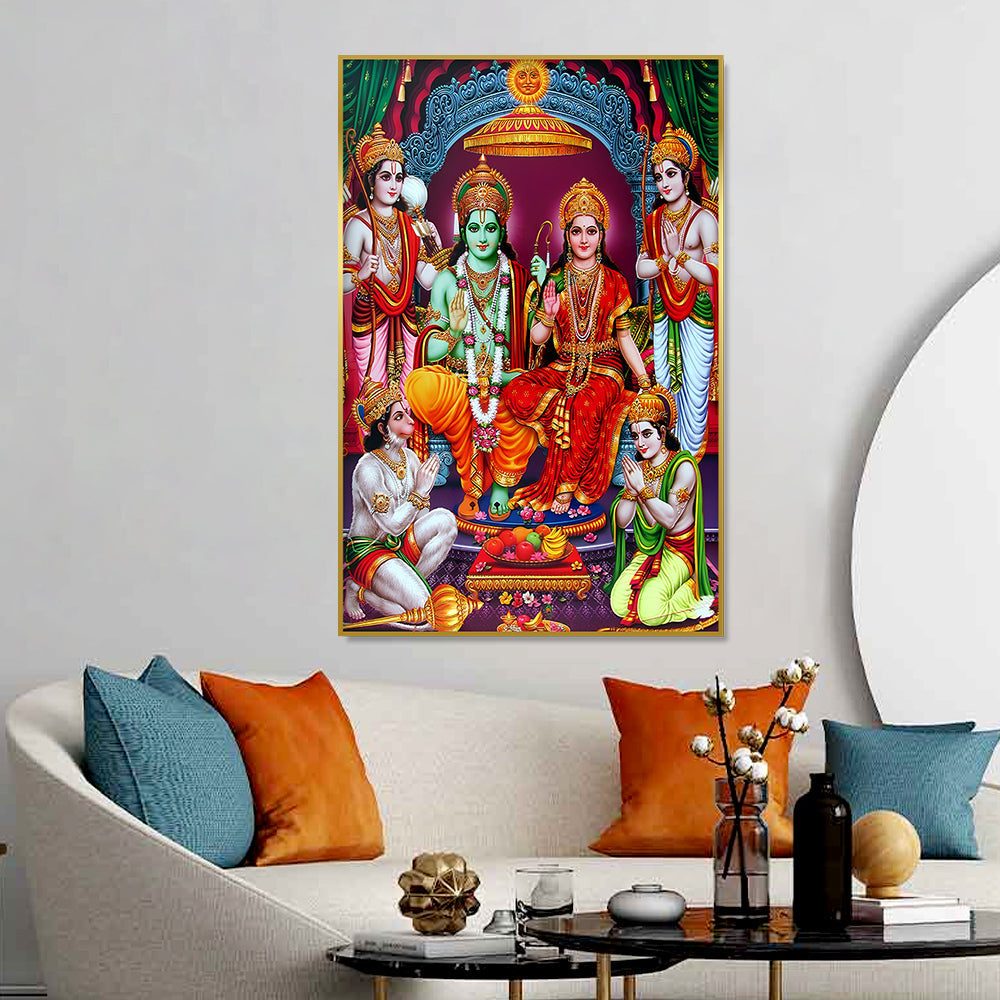 Traditional Ram Darbar Canvas Wall Paintings & Arts Main image