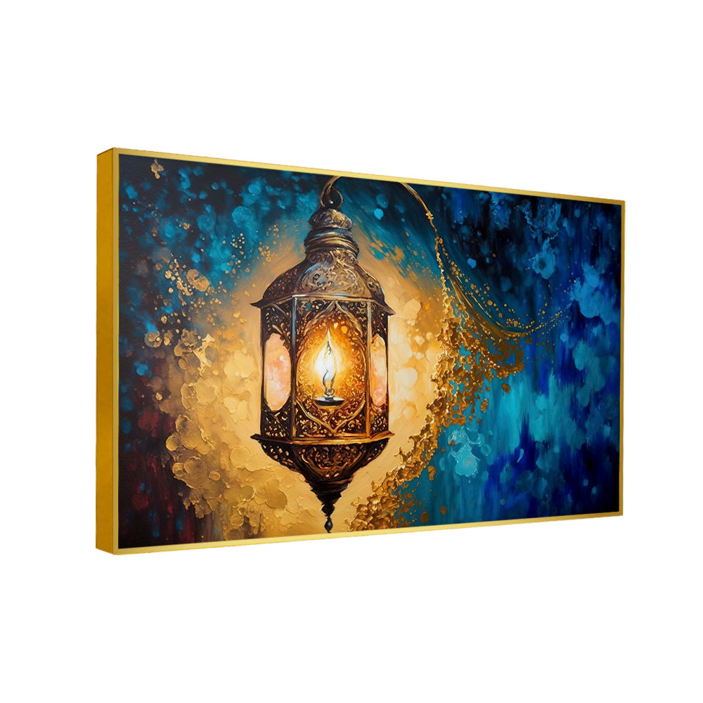 Beautiful Islamic Lantern Fantasy Old Paper Wall Paintings & Wall Art Secondary image