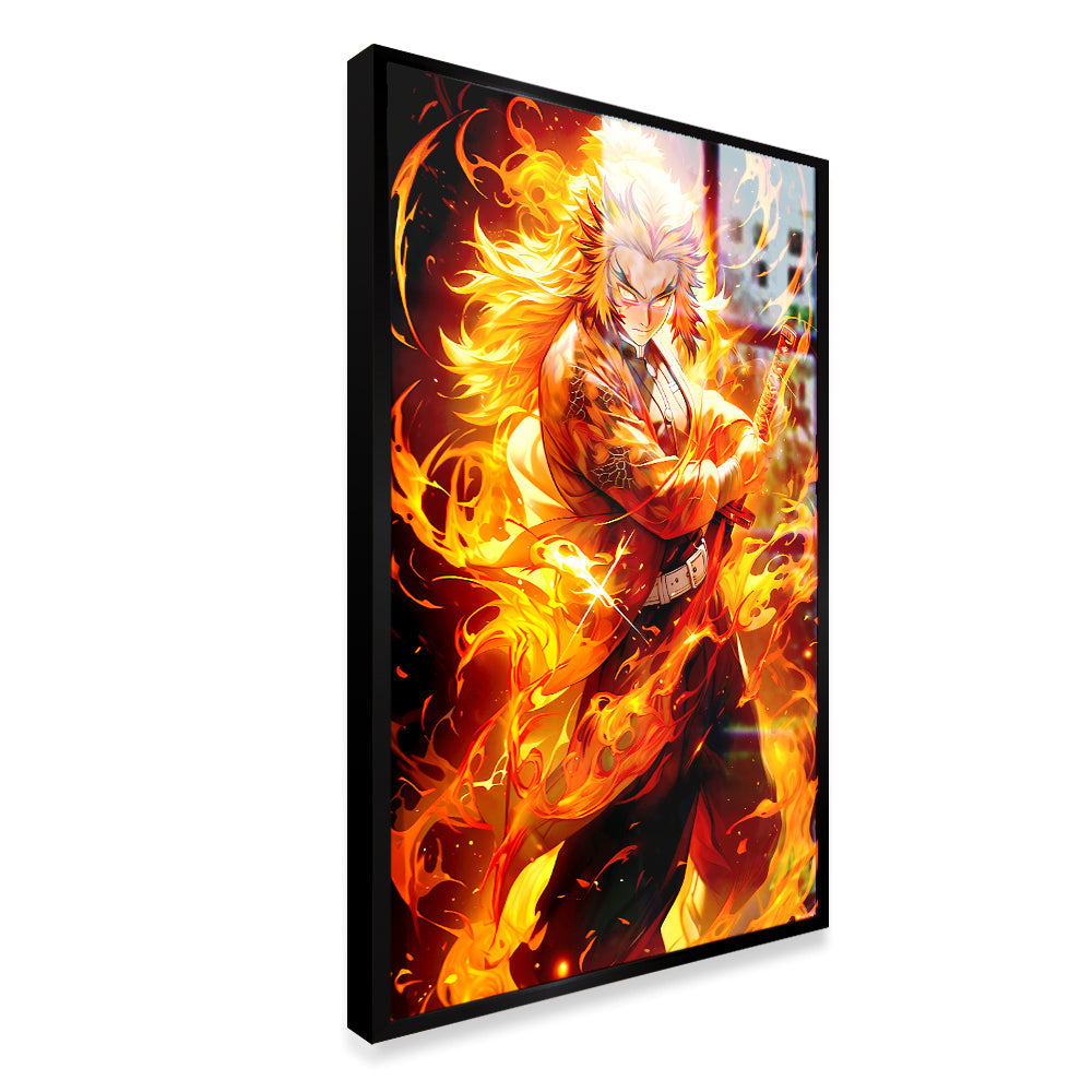 Rengoku From Demon Slayer Character Anime Wall Canvas Paintings Secondary image