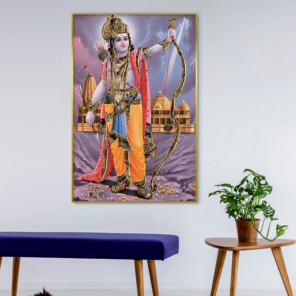 Beautiful Design Shri Ram Canvas Printed Wall Art & Paintings Main image