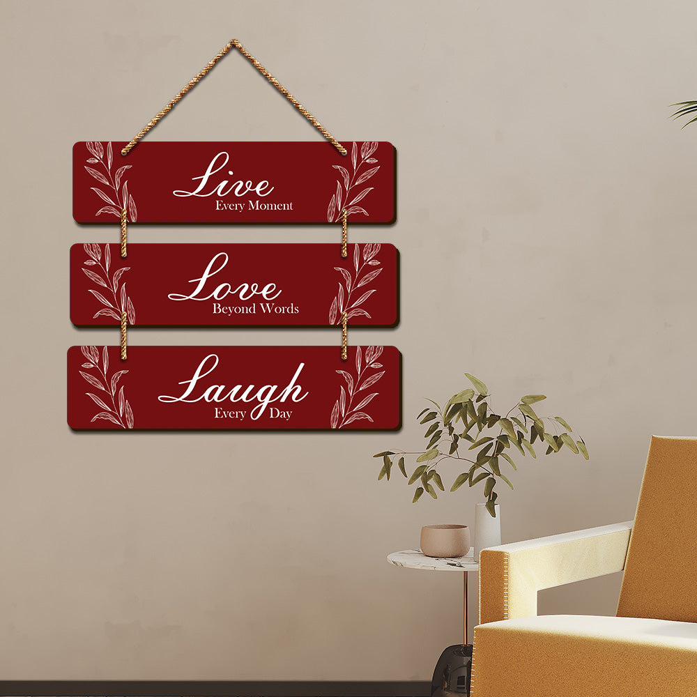 Art Vibes Motivational Quote Decorative Wooden Wall Hanging