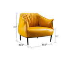 Yellow Almeda Accent Chair