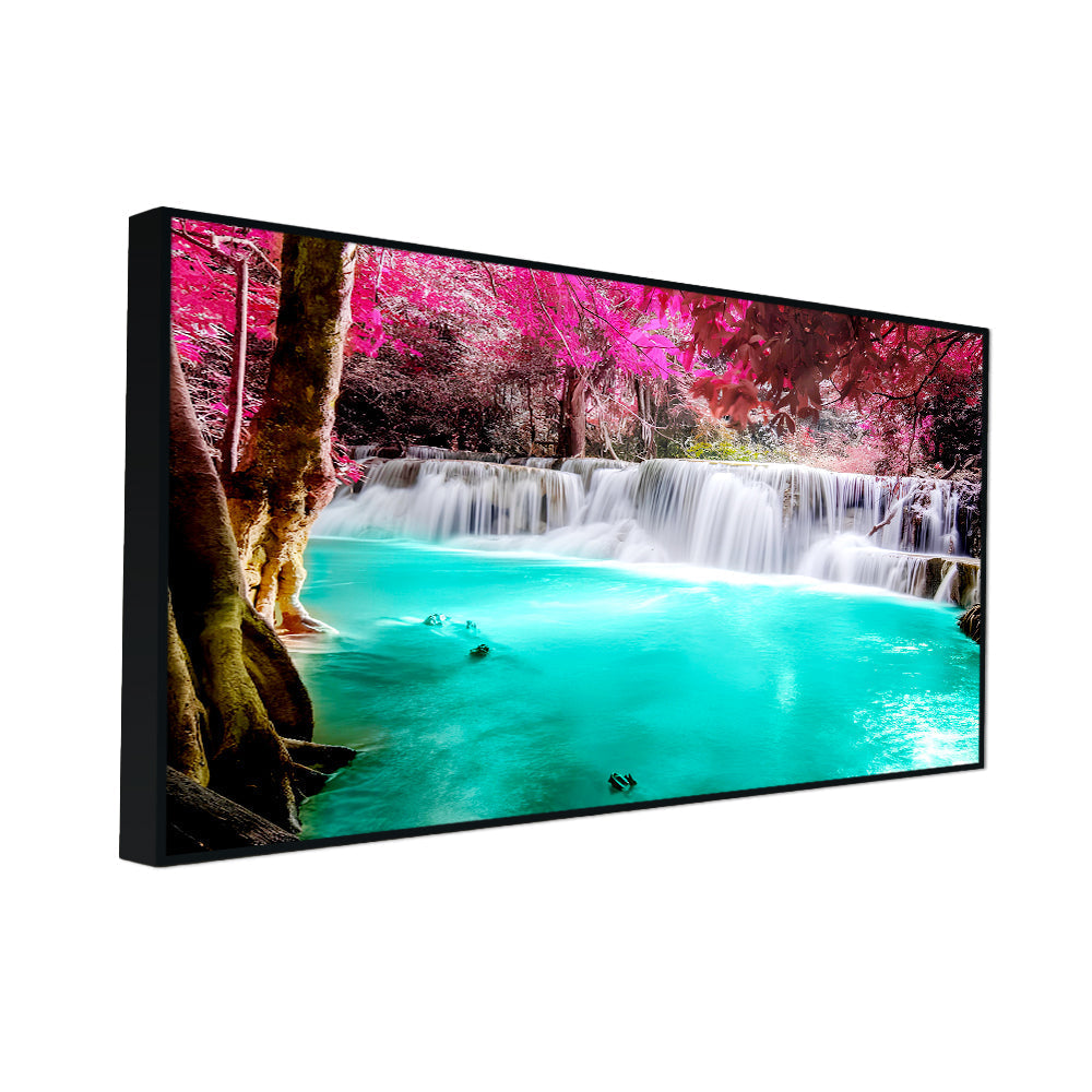 Scenic Waterfall Nature Scenery of Colorful Canvas Wall Paintings & Arts Secondary image