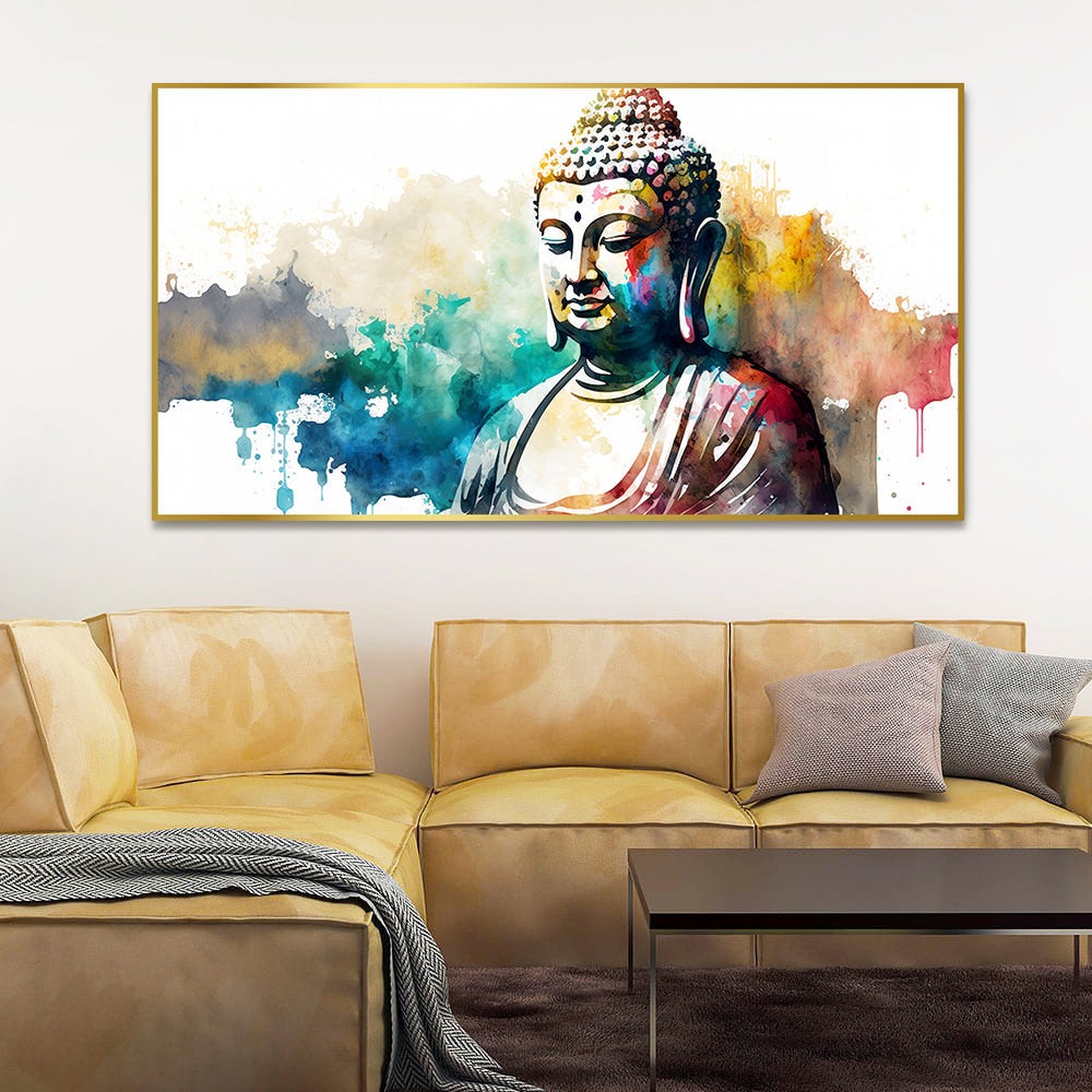 Artistic Meditating Buddha Canvas Paintings Main image