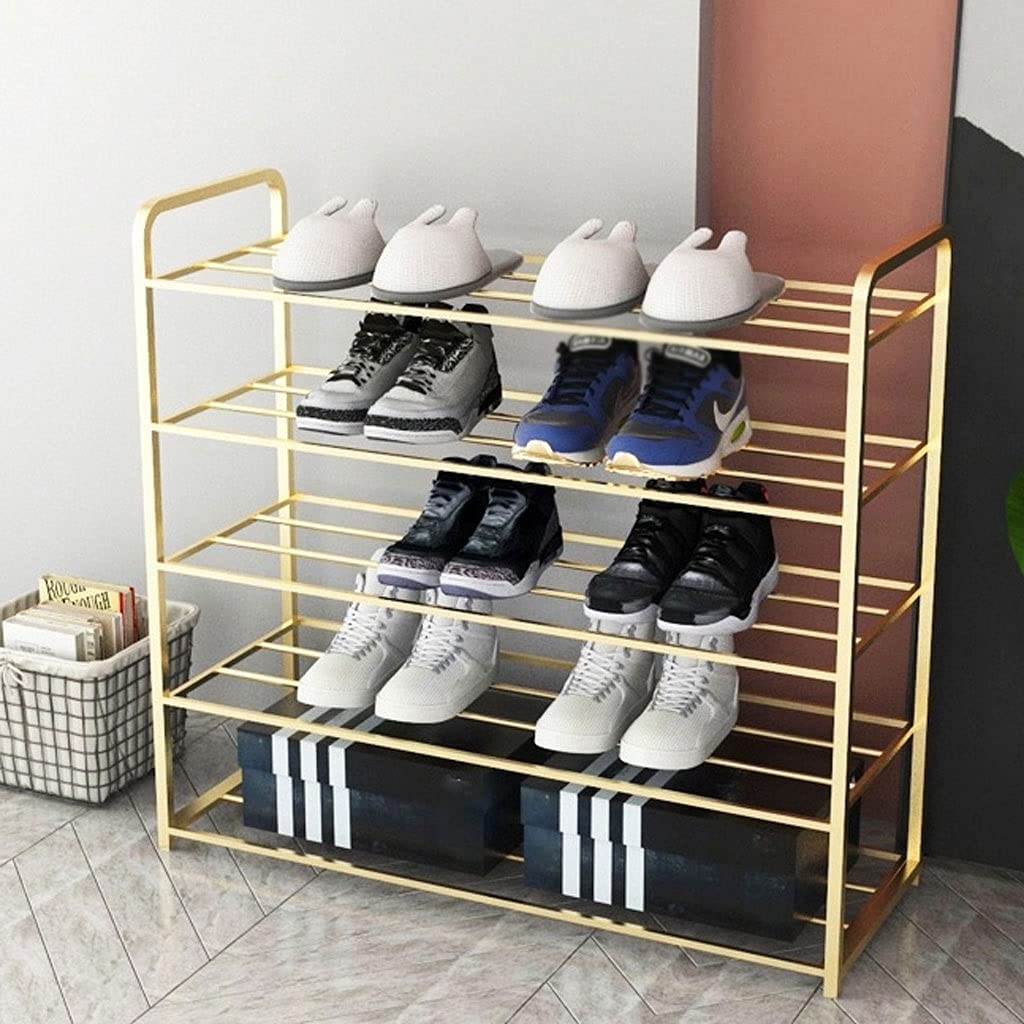 5 Layer Metal Shoe Rack Large Capacity Shoe Cabinet Main image