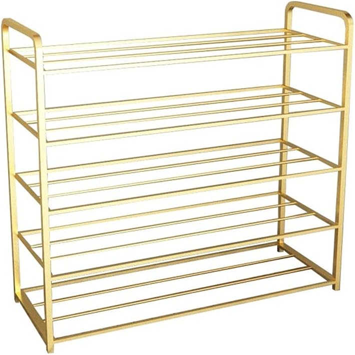 5 Layer Metal Shoe Rack Large Capacity Shoe Cabinet