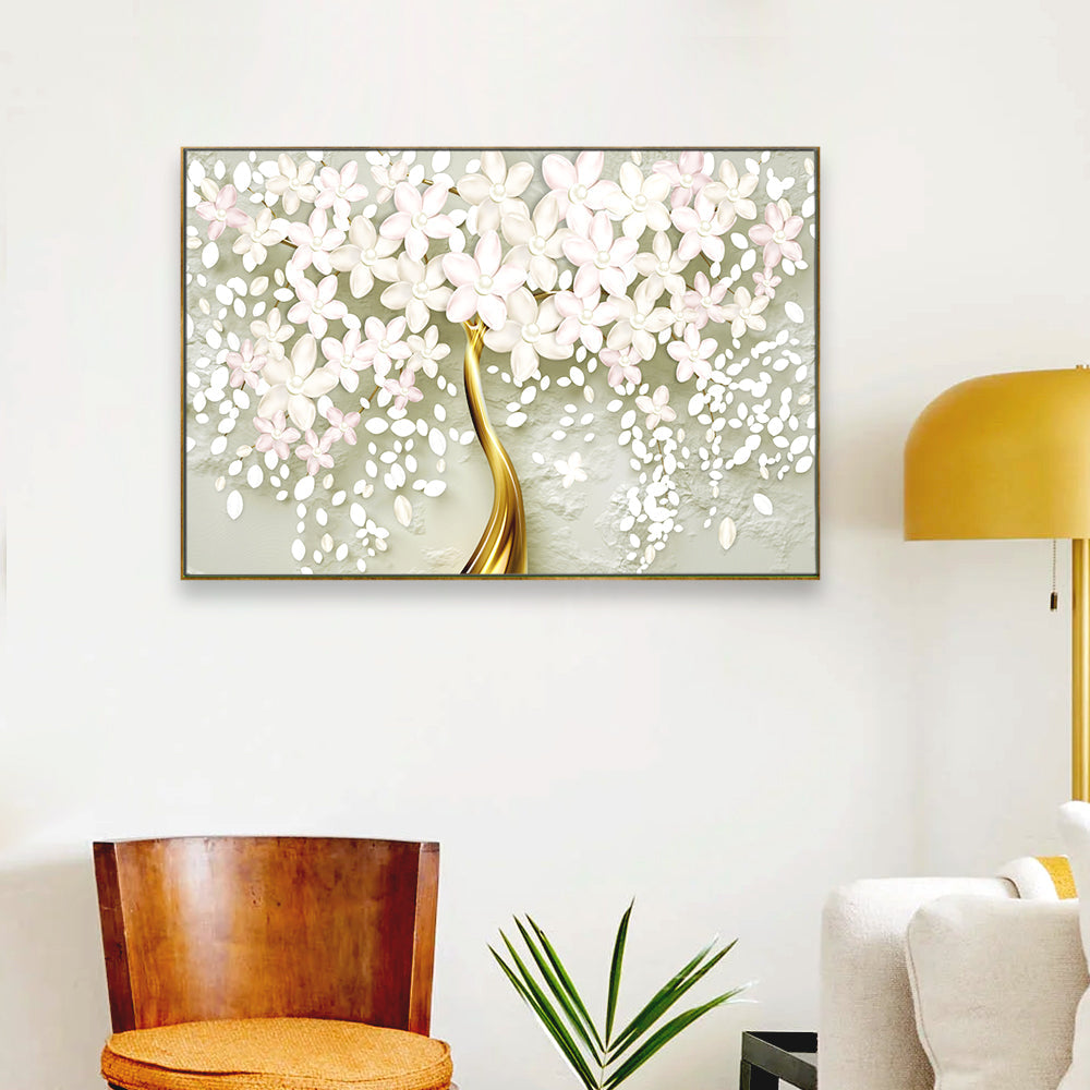 Seasonal Flower Fall Canvas Wall Painting Main image