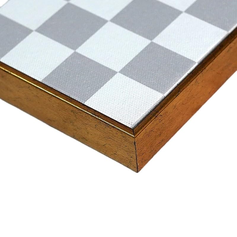 Acrylic Wall Paintings - 3D Geometry Abstract Stereo Art with Golden Background - Lee Broom Eclipse Style