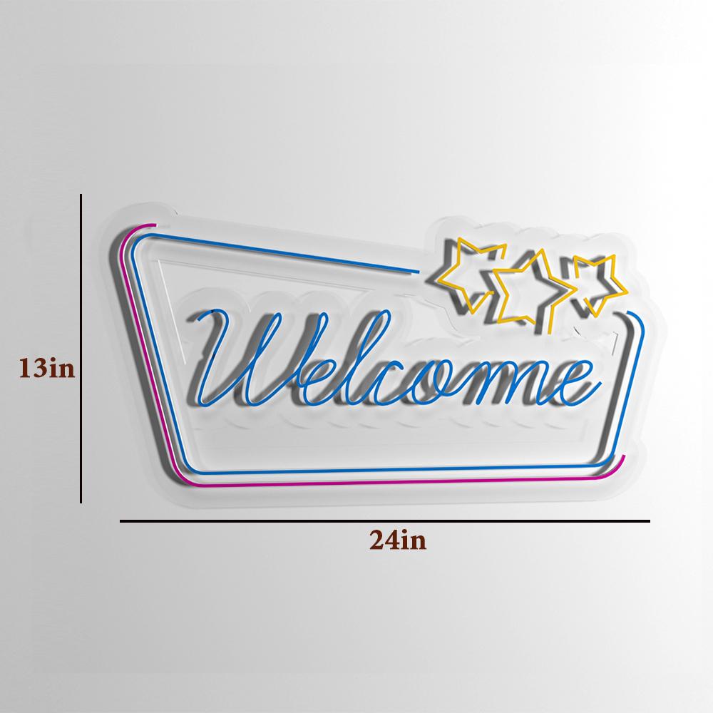 "Welcome" Neon LED Light