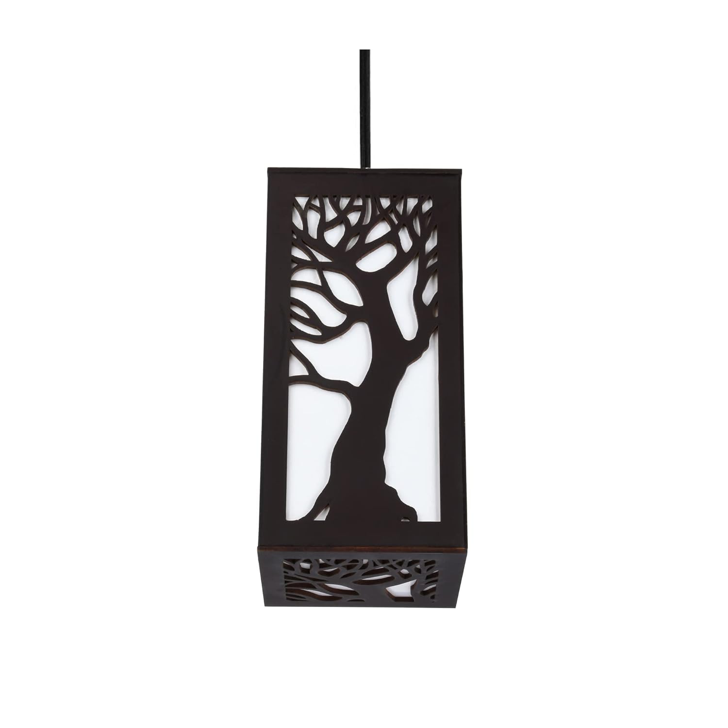 Ambient Lighting Wooden Lantern - Vellar Tree of Life Style Secondary image